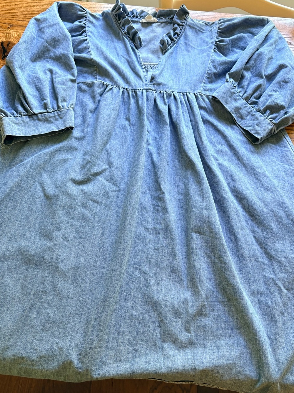Chic Soul Can’t Be Held Down Dress- blue denim- 1X- worn twice. - Picture 5 of 13